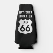 US Route 66 Klassieke haal Uw Kicks Flesjeskoeler (Voorkant)