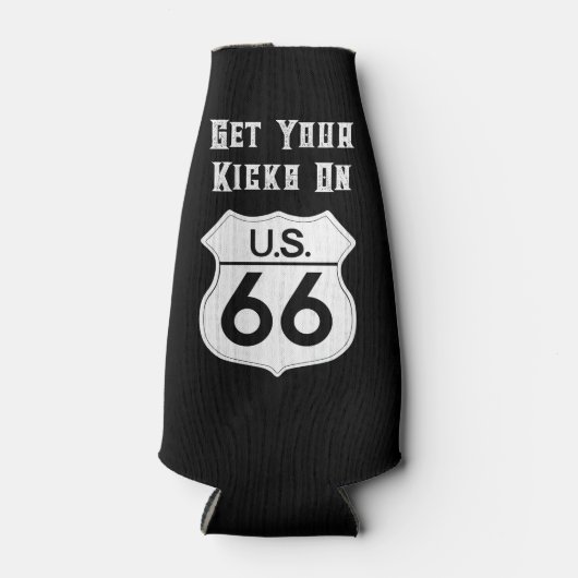 US Route 66 Klassieke haal Uw Kicks Flesjeskoeler (Voorkant)