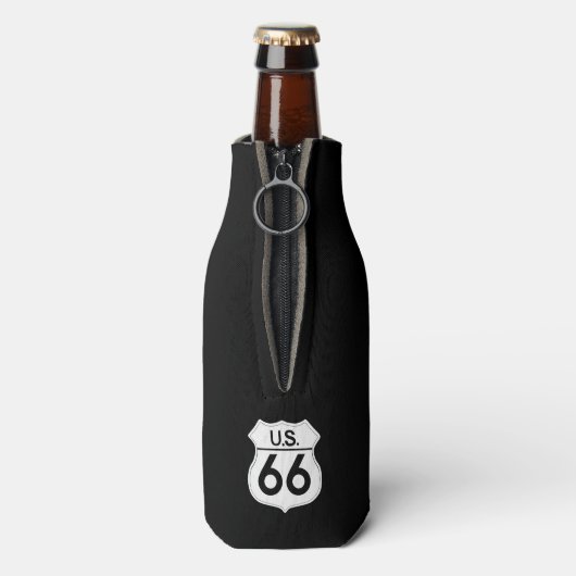 US Route 66 Klassieke haal Uw Kicks Flesjeskoeler (Fles Achterkant)