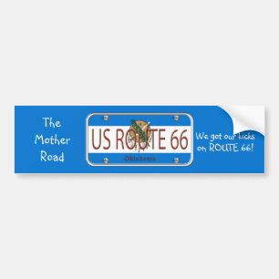 US ROUTE 66 OKLAHOMA-Bumperstickers Bumpersticker