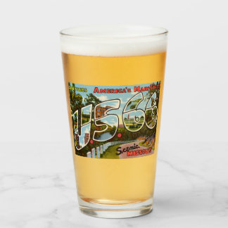 US Route 66 Pint Drink glas