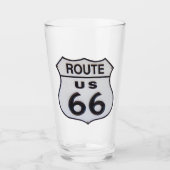US Route 66 Pint Drink glas (Voorkant)