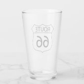 US Route 66 Pint Drink glas (Achterkant)