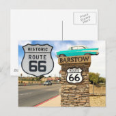 US Route 66 Reisfoto briefkaart (Voorkant / Achterkant)