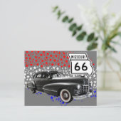 US Route 66 Travel Briefkaart (Staand voorkant)