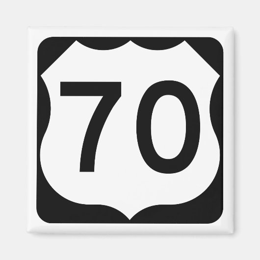 US Route 70 Teken Magneet (Voorkant)