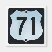 US Route 71 Magneet (Voorkant)