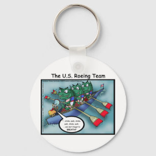 US Rowing (Roe-ing Team Grappige T-shirts Kaarten Sleutelhanger