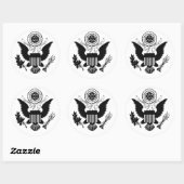 US Seal Ronde Sticker (Vel)