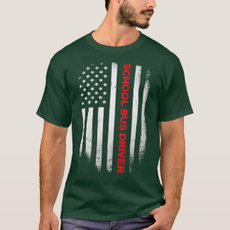 US-Shirt voor schoolbuschauffeur T-shirt