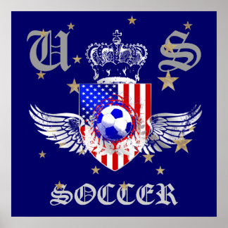 US Soccer Coat of Arms 2012 2014 Amerikaanse sport Poster