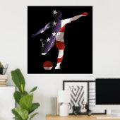 US Soccer Poster voor vrouwen (Thuiskantoor)