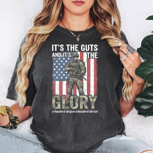 US-soldaat Amerikaanse vlag Patriottische Gevechts T-shirt