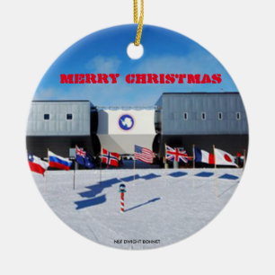 US - South Pole Antarctic Station Ornament