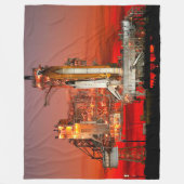 US SPACE SHUTTLE ATLANTIS FLEECE DEKEN (Voorkant)