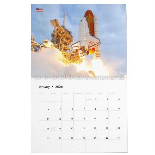 US SPACE SHUTTLE KALENDER (Jan 2026)