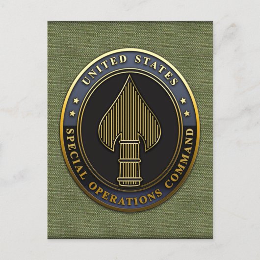 US Speciaal Operationeel commando Briefkaart (Voorkant)