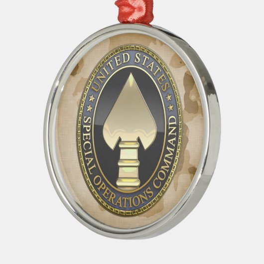 US Speciaal Operationeel commando Metalen Ornament (Links)