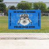 US SPYDER RYDERS - Bannière Polaire Bear Ryde (En situation)