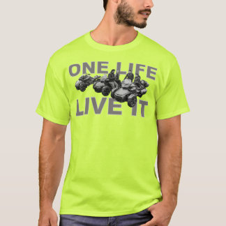 US Spyder Ryders - één leven leef het T-shirt