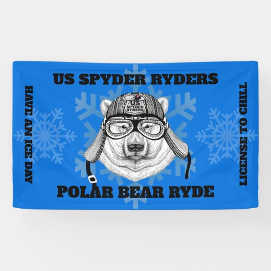 US SPYDER RYDERS - Polar Beer Ryde Banner (Horizontaal)