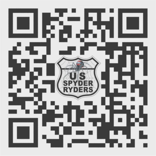 US Spyder Ryders - QR Code Vinyl Sticker (Devant)