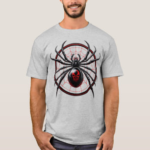 US Spyder Ryders - Zwart Weduwe Ronde Web Front T-shirt