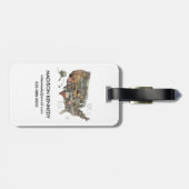 US State Collage Bagagelabel (Achterkant horizontaal)