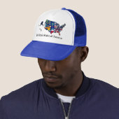 US State Flags Map Trucker Pet (In situ)
