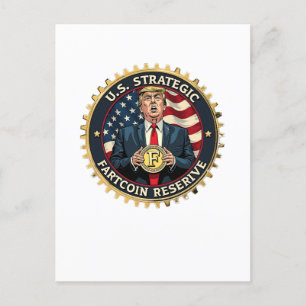 US Strategic Fartcoin Reserve Crypto Trump Grappig Briefkaart