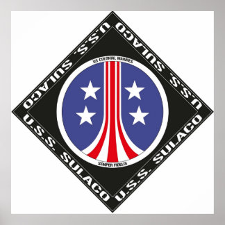 US Sulaco Colonial Marines crew logo Poster