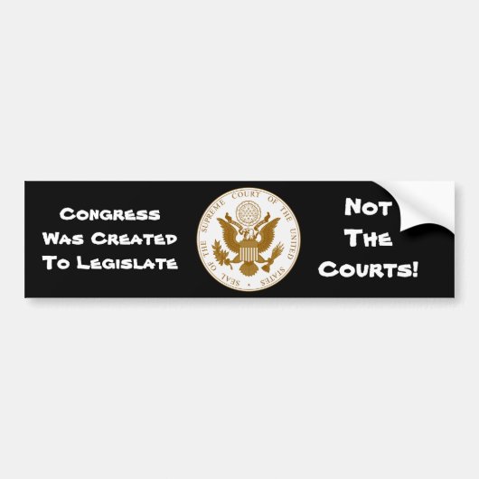 US Supreme Court Seal Bumpersticker (Voorkant)