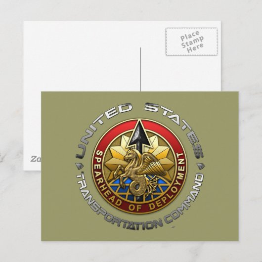 US Transportation Command Briefkaart (Voorkant / Achterkant)