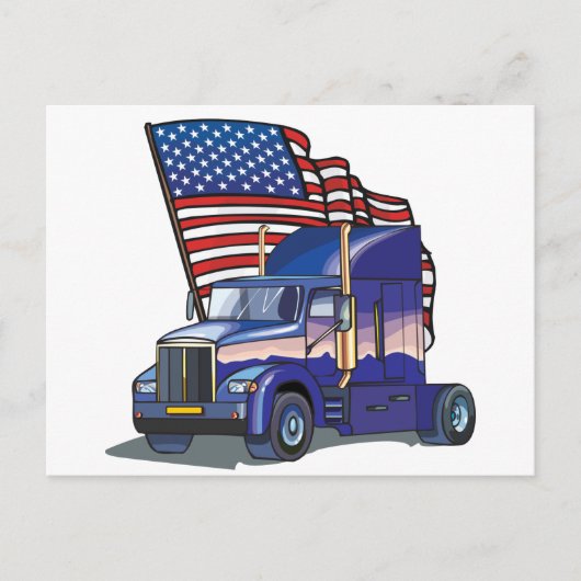 US Truck Driver Briefkaart (Voorkant)