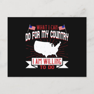 US-verkiezingen Wat ik kan doen voor mijn land Briefkaart