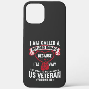US Veteran Humor Retired Soldier iPhone 12 Pro Max Hoesje
