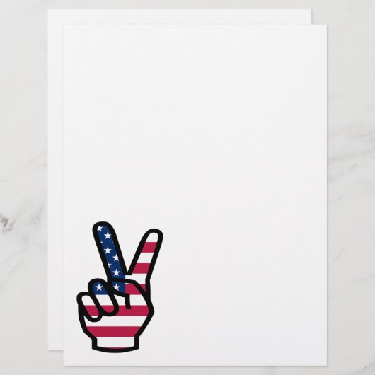 US Victory Sign. (Voorkant / Achterkant)