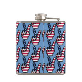 US Victory Sign. Heupfles (Achterkant)