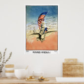 US Vintage Poster Forward America! Poster afdrukke (Keuken)