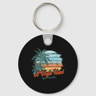 US Virgin Island Beach St. Thomas Shirt Lost Parad Sleutelhanger