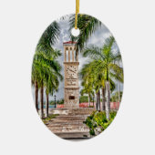 US Virgin Islands St. Croix USVI Clock Tower Keramisch Ornament (Voorkant)
