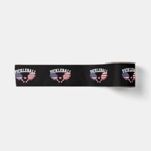 US Vlag Pickleball Speler Vintage Pickle Bal Liefd Lint