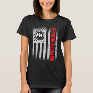 US-vlagmechanisme voor hoogspanning T-shirt