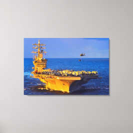 US VLIEGTUIG CARRIER - CVN-69 24x36 Canvas Afdruk