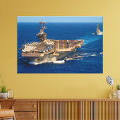US VLIEGTUIG CARRIER - CVN-71 40x60 Canvas Afdruk (Insitu (Woonkamer))
