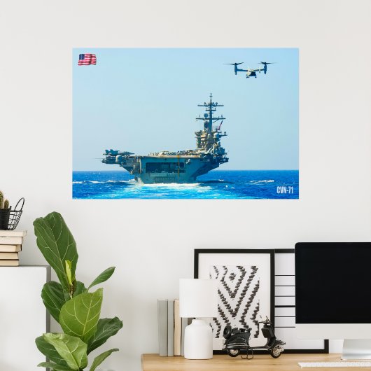US VLIEGTUIG CARRIER - CVN-71 POSTER (Thuiskantoor)
