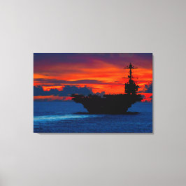 US VLIEGTUIG CARRIER - CVN-73 24x36 Canvas Afdruk