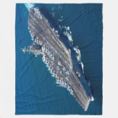 US VLIEGTUIG CARRIER - CVN 74 FLEECE DEKEN (Voorkant)