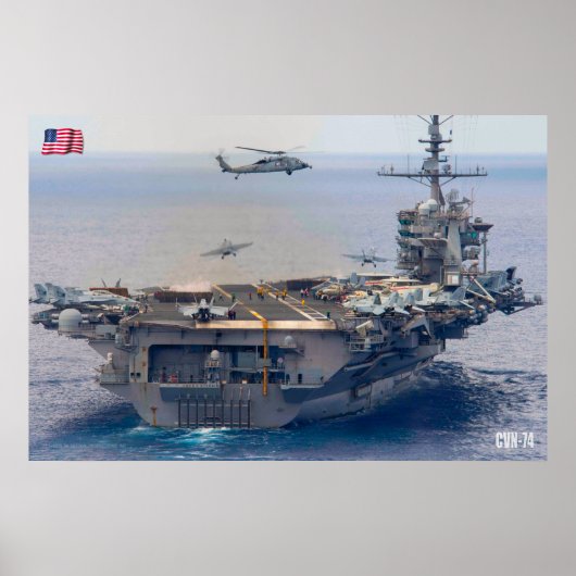 US VLIEGTUIG CARRIER - CVN-74 POSTER (Voorkant)