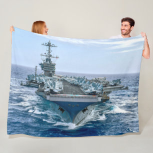 US VLIEGTUIG CARRIER - CVN 75 FLEECE DEKEN